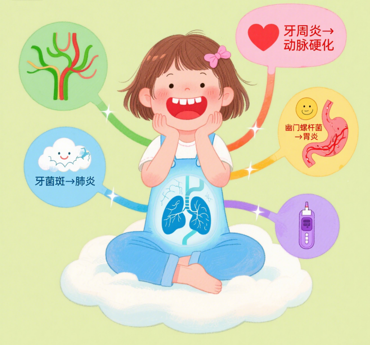 一(yi)張圖讀懂：口腔健康與全身健康的(de)緊密聯(lian)係(xi)